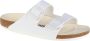 Birkenstock Arizona Slippers Triple White Narrow fit | Wit | Imitatieleer - Thumbnail 1