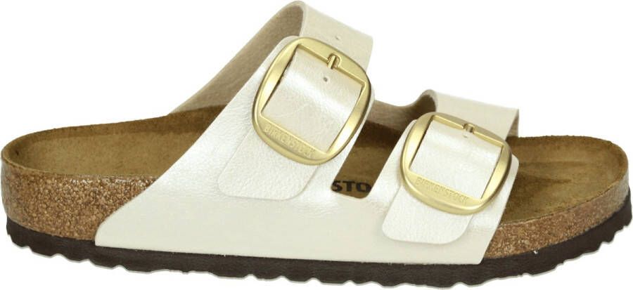 Birkenstock ARIZONA BIG BUCKLE BF PEARLWHI Dames slippers Wit beige