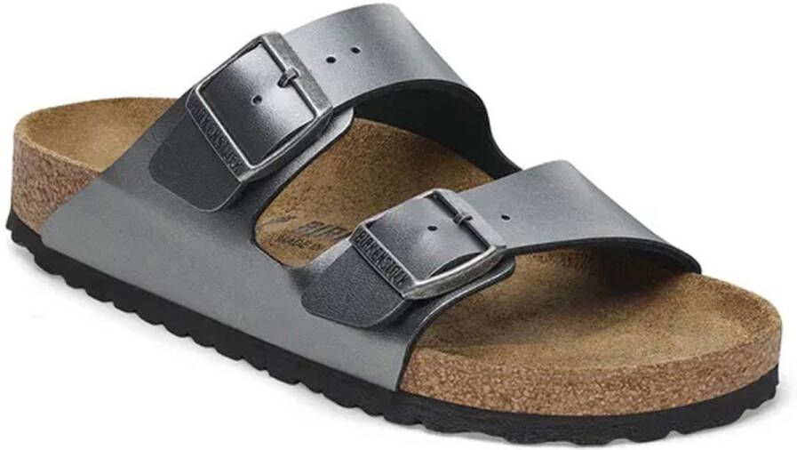 Birkenstock Arizina BS Slides Gray Dames