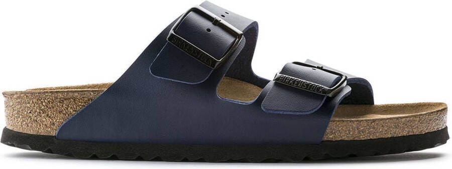 Birkenstock Klassieke tweestrooks damesandaal Blauw Dames