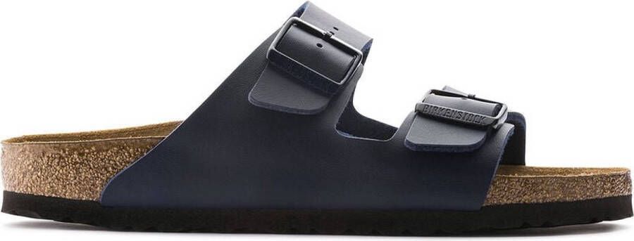 Birkenstock Klassieke Comfortabele Slider: Arizona BS Herensandaal Blauw Heren