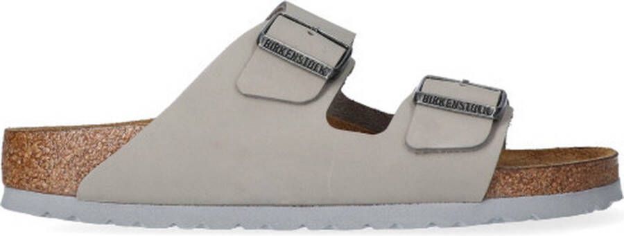 Birkenstock Arizona Dames Slippers Dove Gray Narrow fit | Grijs | Nubuck