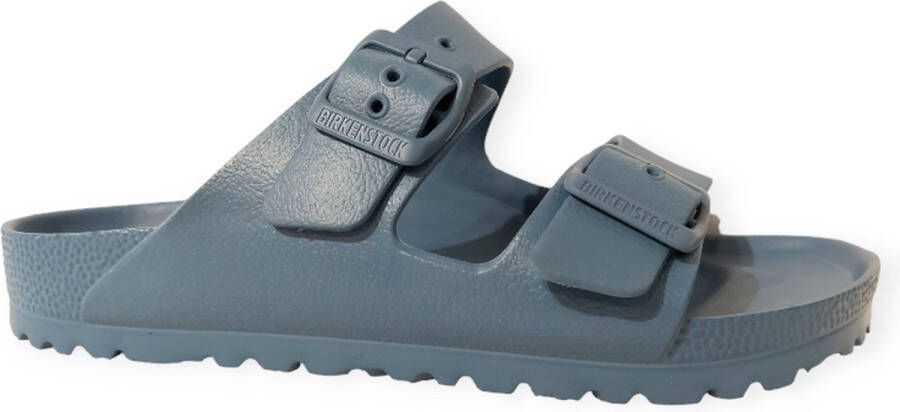 Birkenstock Dubbele gesp rubberen sandalen lichtgewicht Blue