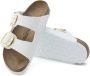 Birkenstock Arizona Grote Gesp Patent Witte Slippers Birko Flor Patent Streetwear Vrouwen - Thumbnail 1