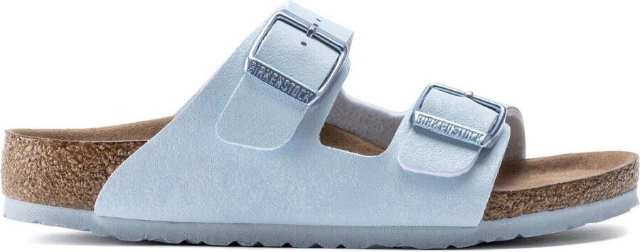 Birkenstock Arizona Kids Slippers Light Blue Narrow fit | Blauw | Imitatieleer