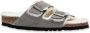 Birkenstock Arizona Shearling Slippers Stone Coin Narrow fit | Grijs | Suède - Thumbnail 38