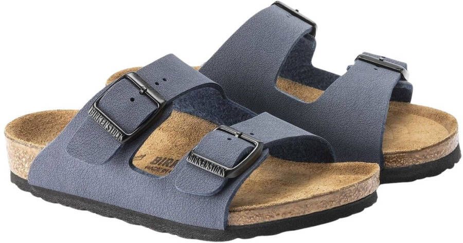 Birkenstock Arizona Kids Slippers Navy Narrow fit | Blauw | Imitatieleer