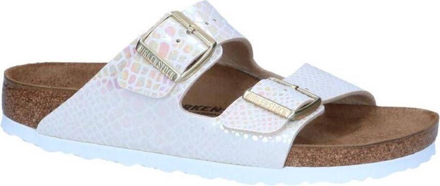 Birkenstock Arizona Slippers Shiny Snake Creme Smal - Foto 1