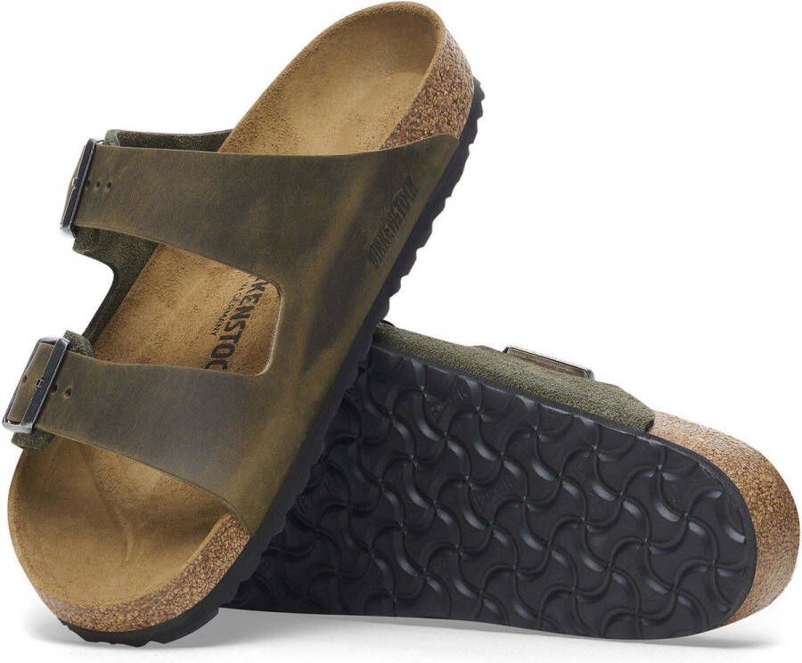 Birkenstock Vegan Arizona Slipper Schoenen Green Heren