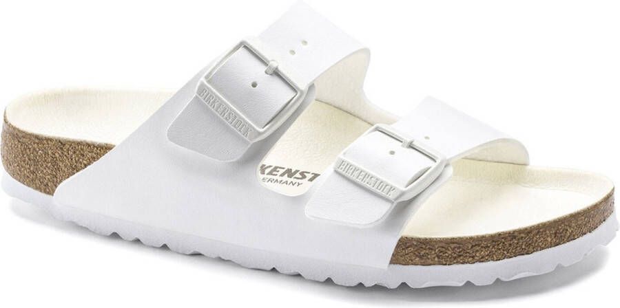 Birkenstock Arizona Slippers Triple White Narrow fit | Wit | Imitatieleer - Foto 1