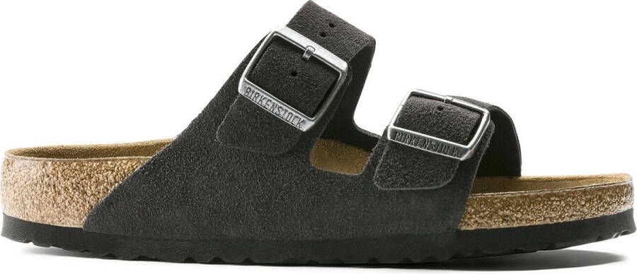 Birkenstock Heren schoenen Arizona VL SFB Velvet Gray 552321 Regular Velvet Gray