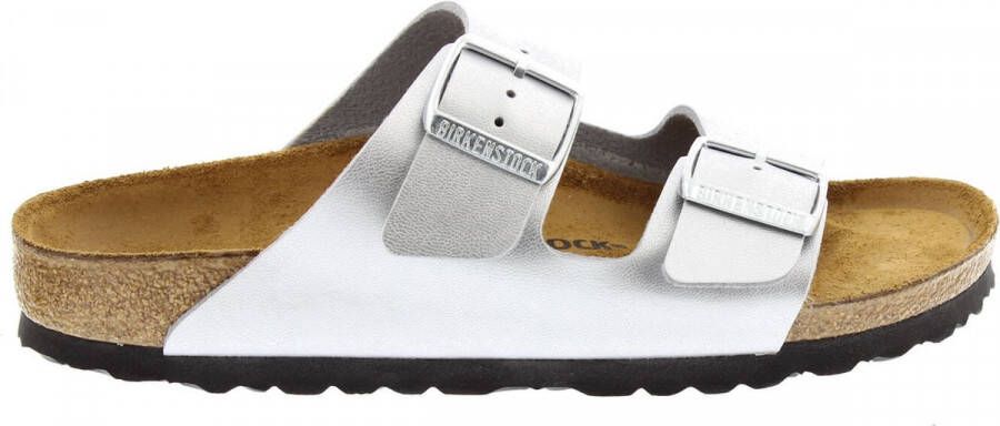 Birkenstock Arizona slippers zilver