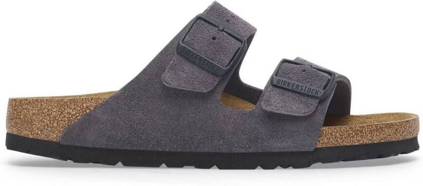 Birkenstock Arizona Suede Leather Regular Fit Velvet Grey