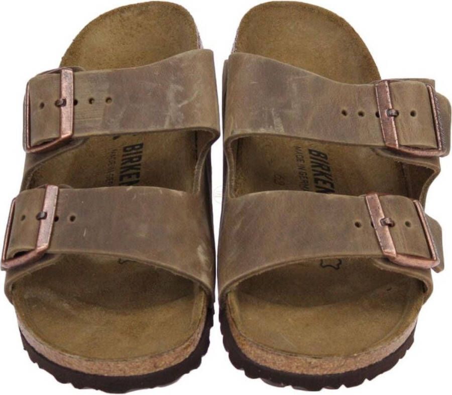 Birkenstock Arizona Tabacco Bruine Slipper Narrow Fit