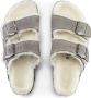 Birkenstock Arizona Shearling Slippers Stone Coin Narrow fit | Grijs | Suède - Thumbnail 28