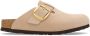 Birkenstock Comfortabele Knuppel Pantoffels voor Alledaags Gebruik Beige Dames - Thumbnail 2