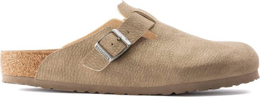 Birkenstock Klassieke herenklomp van veganistische microvezel Beige Heren