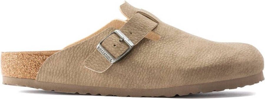 Birkenstock Klassieke herenklomp van veganistische microvezel Beige Heren