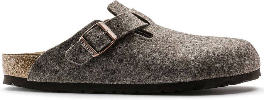 Birkenstock Boston BS Unisex slof bruin