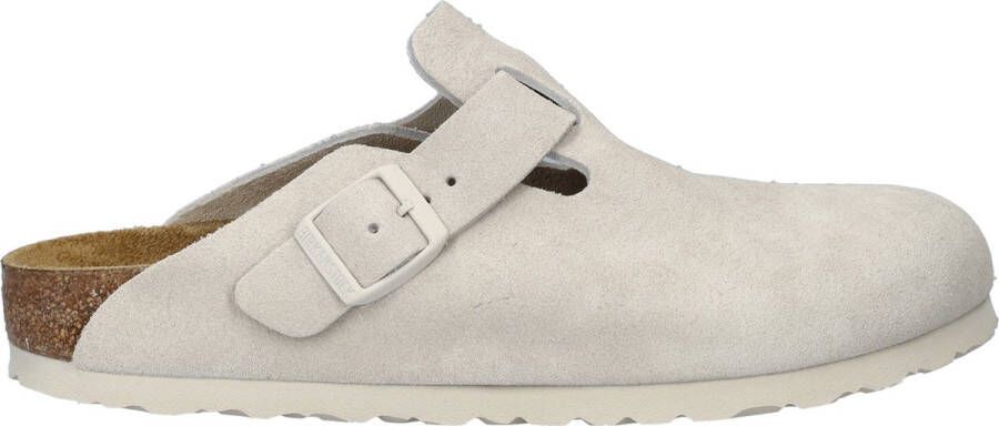 Birkenstock Boston Dames Pantoffels Sloffen Dames Beige