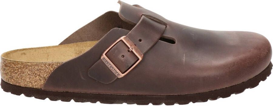 Birkenstock Boston Tabacco Brown narrow Fettleder Oiled Leather Unisex Pantoffels Tabacco Brown - Foto 11