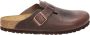 Birkenstock Boston Tabacco Brown narrow Fettleder Oiled Leather Unisex Pantoffels Tabacco Brown - Thumbnail 11