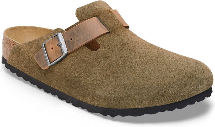 Birkenstock BOSTON SYNTHETICS Heren slippers Groen