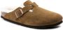 Birkenstock Boston Mink narrow Veloursleder Shearling Dames Pantoffels Mink - Thumbnail 3