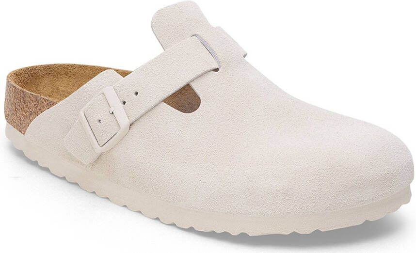 Birkenstock Boston Soft Footbed Suede Leather Narrow