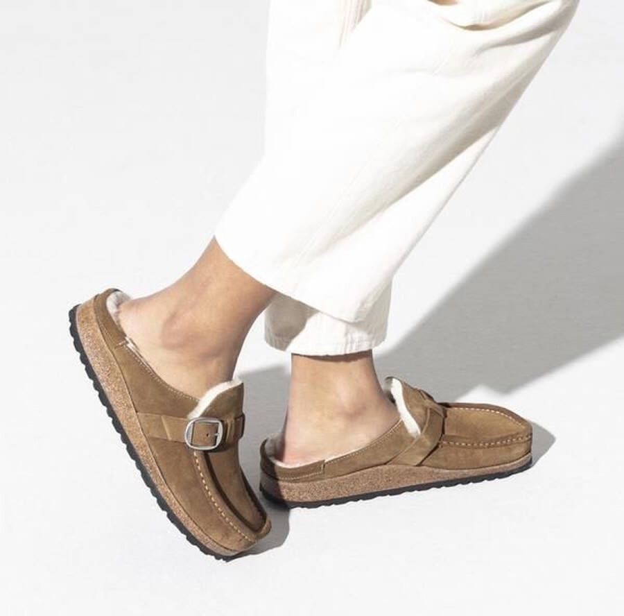 Birkenstock Comfortabele Slipper voor Dagelijks Gebruik Brown Dames