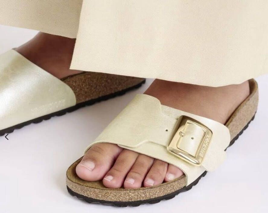 Birkenstock Catalina Cushion Buckle Graceful Pearl White Naarow Fit