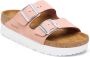 Birkenstock Dames Arizona Platform Suede Soft Pink Soft Pink - Thumbnail 1