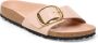 Birkenstock Madrid Narrow Big Buckle Natural Leather Patent High-Shine New Beige - Thumbnail 5