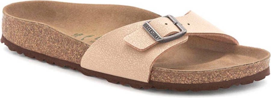 Birkenstock Women's Madrid BFBC Earthy Vegan Sandalen Narrow beige bruin