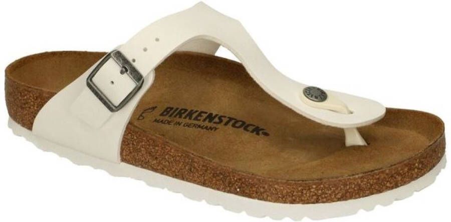 Birkenstock Slipper Gizeh 0745531 Wit Mat Normaal