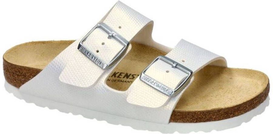 Birkenstock Arizona BS Birko-Flor Geëmbost White Dames