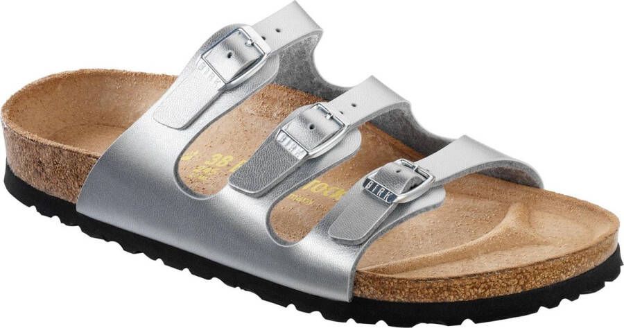 Birkenstock Florida Instap Slipper Dames Slippers Vrouwen zilver