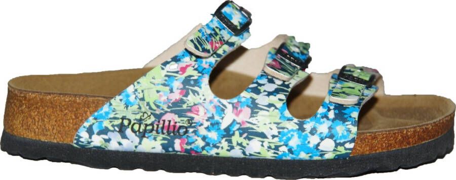 Birkenstock Florida Papillio Smal Springflower Blue