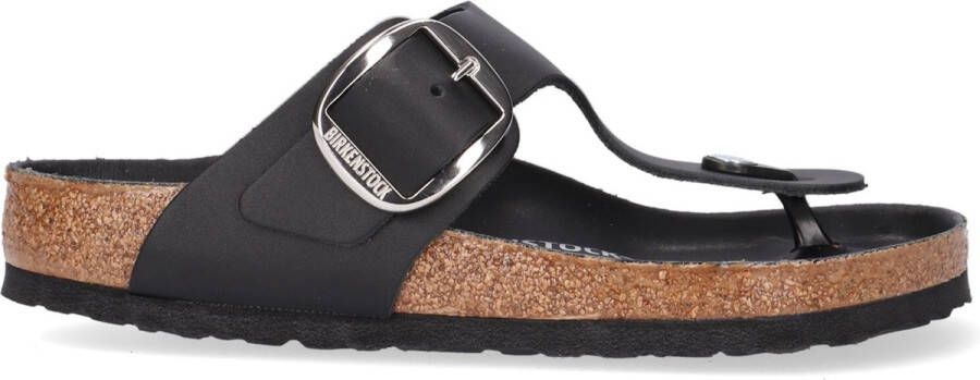 Birkenstock Gizeh Big Buckle Slippers Dames Zwart