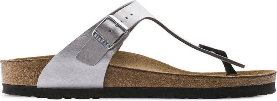 Birkenstock Gizeh BS Metallic Damesandaal Grijs Dames