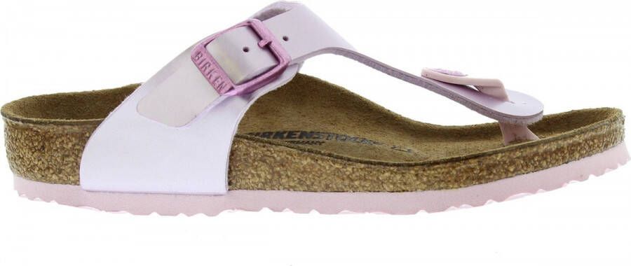 Birkenstock Gizeh Electric Metallic Lilac narrow Birko-Flor