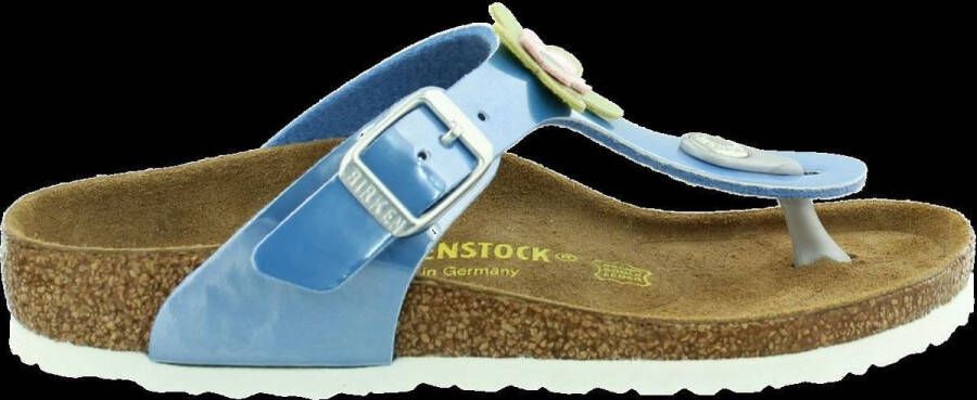 Birkenstock Gizeh Lack Slippers Kinderen Blauw