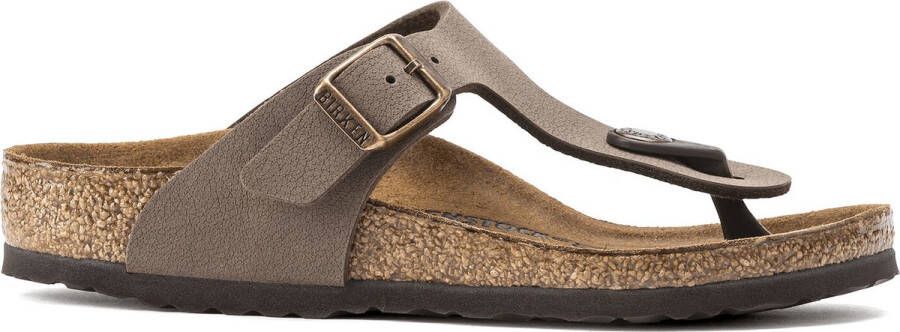 Birkenstock Gizeh Mocha regular Birko Flor Nubuck