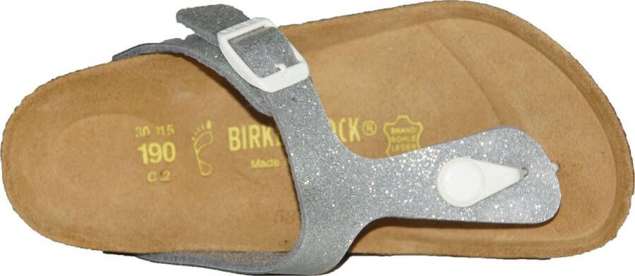 Birkenstock Gizeh Slippers Magic Galaxy Silver Regular fit | Zilver | Imitatieleer