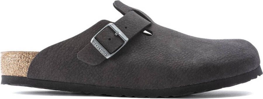 Birkenstock Heren Boston SYN 1023624 Desert Dust Black VEG Narrow Desert Dust Black - Foto 1