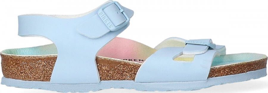 Birkenstock Rio Kids Sandalen Candy Ombre Light Blue Narrow fit | Blauw | Imitatieleer