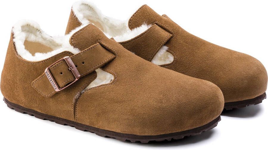 Birkenstock London VL Shearling Narrow Dames Clogs Tea