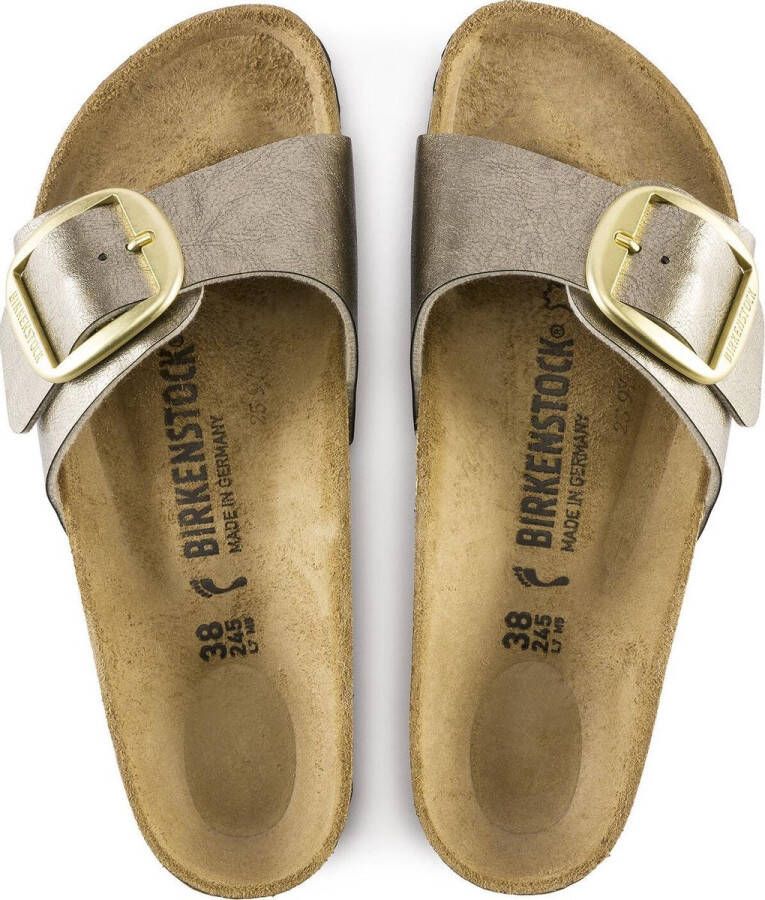 Birkenstock Madrid Big Buckle Dames Slipper Taupe Regular