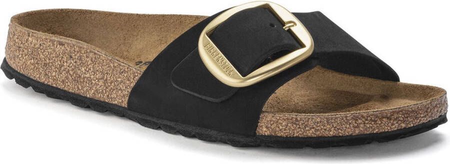 Birkenstock MADRID Big Buckle LENB black narrow zwart