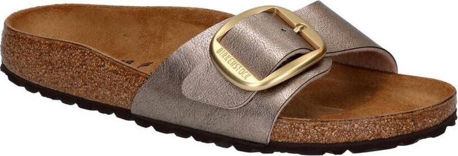 Birkenstock Madrid Big Buckle slippers taupe